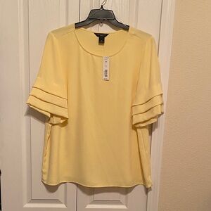 Investments Soft Yellow Blouse